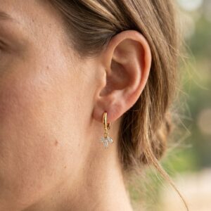Lotus Drop Earring