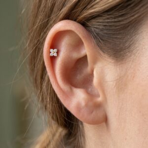 Clover Huggie Earring