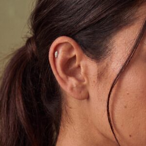 Feather Huggie Earring
