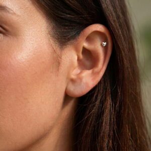 Heart Huggie Earring